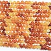 Natural Shaded Hessonite Garnet Faceted Onion Drop Briolette Beads Strand Length is 8 Inches and Sizes from 5mm to 5.5mm Approx 